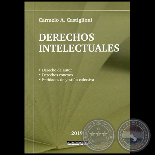 DERECHOS INTETELECTUALES - Autor: CARMELO AUGUSTO CASTIGLIONI - Año 2019